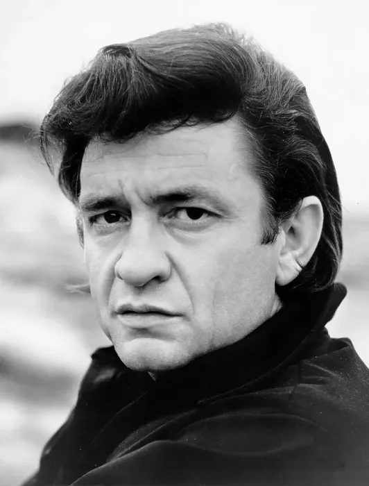 Framed Print : Johnny Cash Headshot