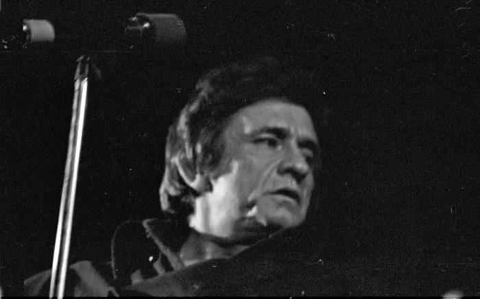 Framed Print : Johnny Cash Performing In Anaheim Framed Print : Johnny Cash Performing In Anaheim
