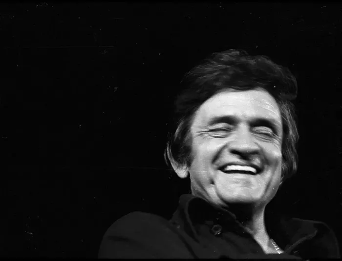 Framed Print : Johnny Cash Performing In Anaheim Framed Print : Johnny Cash Performing In Anaheim