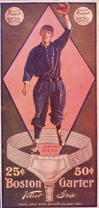 Framed Print : Johnny Evers For Boston Gater Framed Print : Johnny Evers For Boston Gater