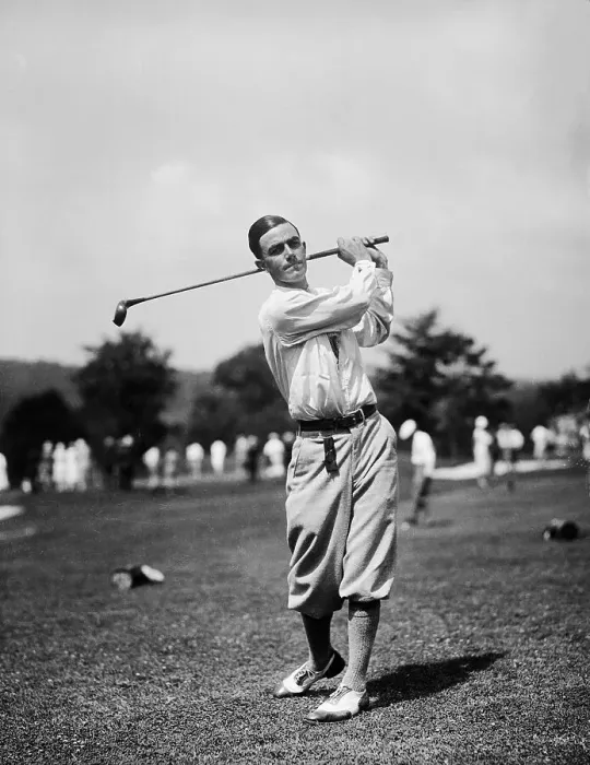 Framed Print : Johnny Farrell Playing Golf Framed Print : Johnny Farrell Playing Golf