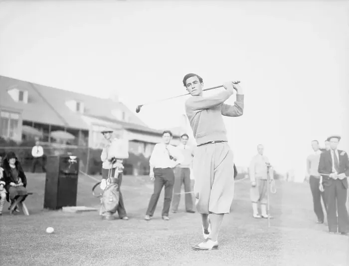 Framed Print : Johnny Farrell Swinging His Golf Club Framed Print : Johnny Farrell Swinging His Golf Club