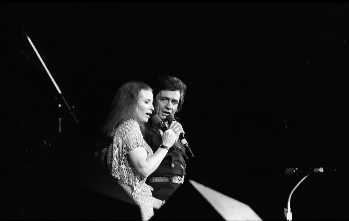 Framed Print : Johnny & June Performing In Anaheim Framed Print : Johnny & June Performing In Anaheim