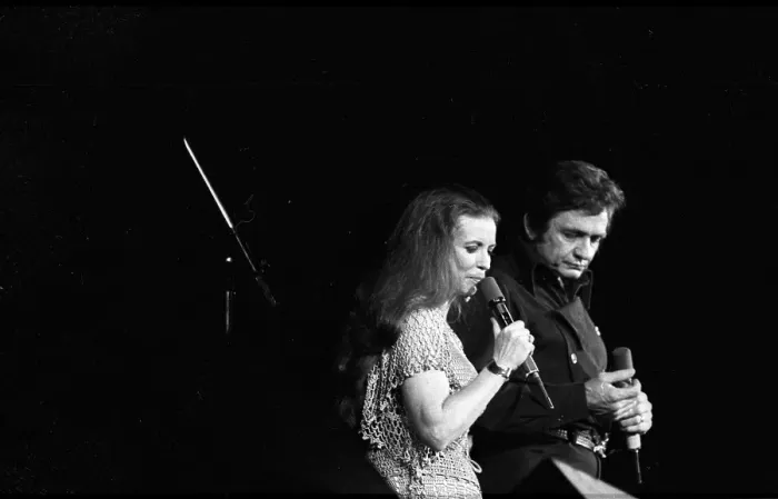 Framed Print : Johnny & June Performing In Anaheim Framed Print : Johnny & June Performing In Anaheim