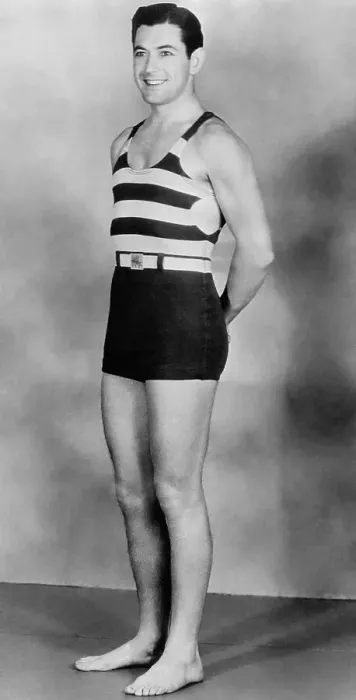 Framed Print : Johnny Mack Brown Posing in Swimsuit Framed Print : Johnny Mack Brown Posing in Swimsuit