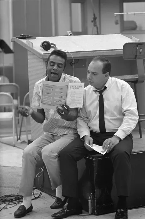 Framed Print : Johnny Mathis Recording Session Framed Print : Johnny Mathis Recording Session