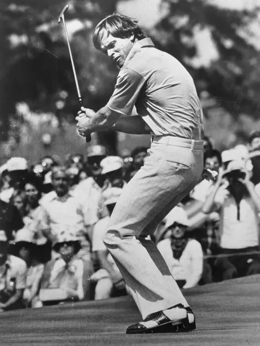 Framed Print : Johnny Miller Swinging Golf Club Framed Print : Johnny Miller Swinging Golf Club