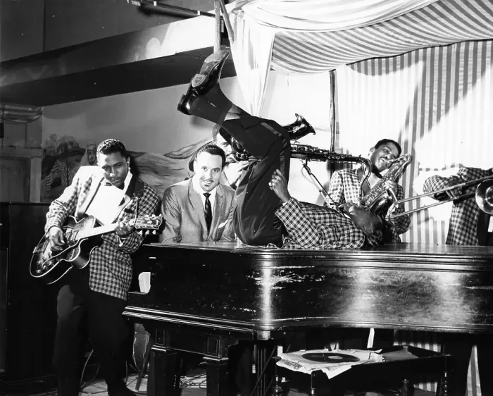 Framed Print : Johnny Otis Orchestra Performing Framed Print : Johnny Otis Orchestra Performing