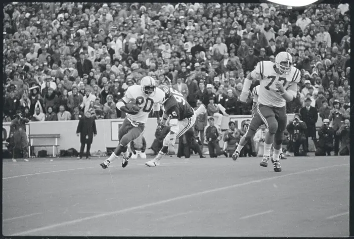 Framed Print : Johnny Rogers and Ray Hamilton in Football Action Framed Print : Johnny Rogers and Ray Hamilton in Football Action