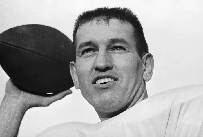 Framed Print : Johnny Unitas Holding the Pigskin Framed Print : Johnny Unitas Holding the Pigskin