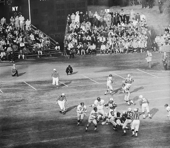 Framed Print : Johnny Unitas Passing Football Framed Print : Johnny Unitas Passing Football