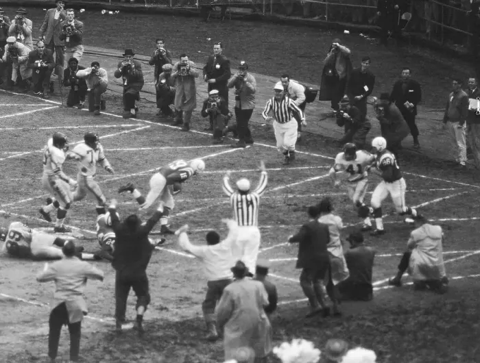 Framed Print : Johnny Unitas Scoring Touchdown Framed Print : Johnny Unitas Scoring Touchdown