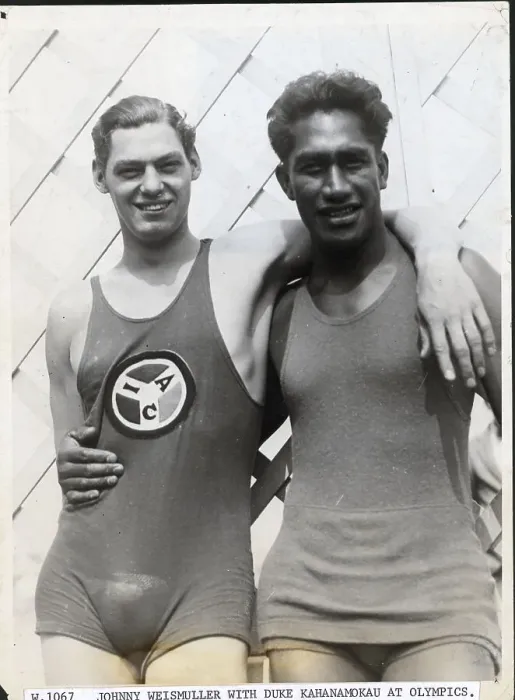 Framed Print : Johnny Weissmuller And Duke Paoa Kahanamoku Framed Print : Johnny Weissmuller And Duke Paoa Kahanamoku