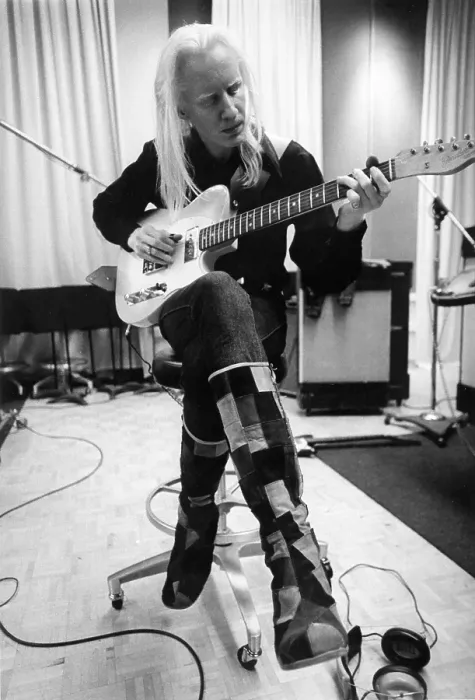 Framed Print : Johnny Winter In Recording Studio Framed Print : Johnny Winter In Recording Studio