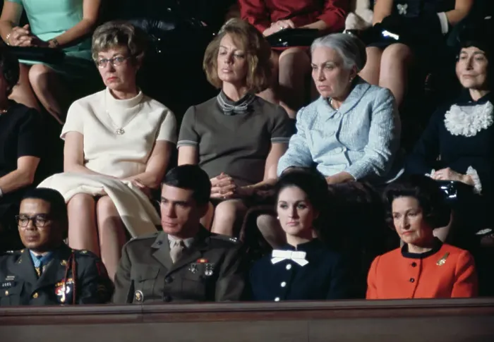 Framed Print : Johnson Family At State Of The Union Address