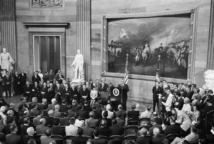 Framed Print : Johnson Prior To Signing Voting Rights Framed Print : Johnson Prior To Signing Voting Rights