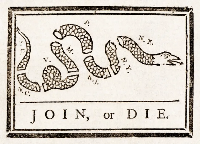 Framed Print : Join or Die Framed Print : Join or Die