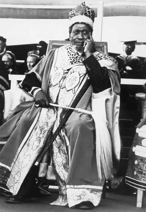 Framed Print : Jomo Kenyatta in Chancellor's Robes