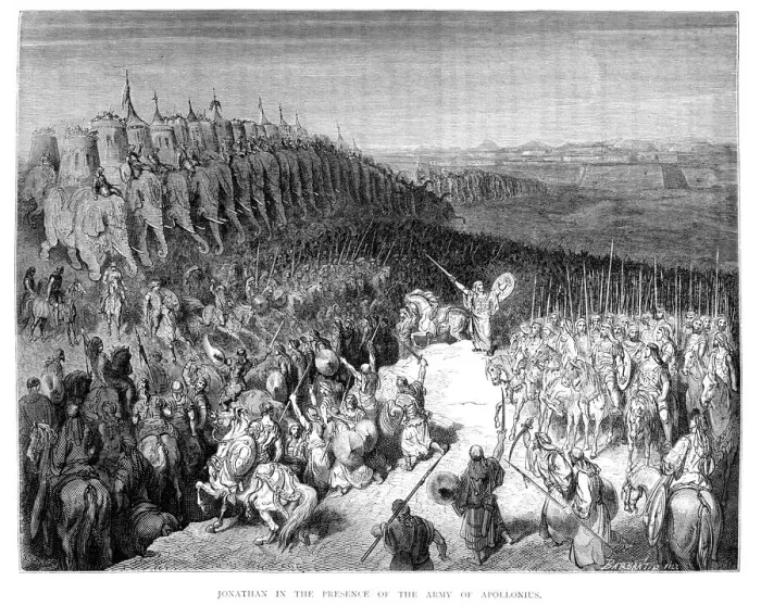 Framed Print : Jonathan and the army of Apollonius Framed Print : Jonathan and the army of Apollonius