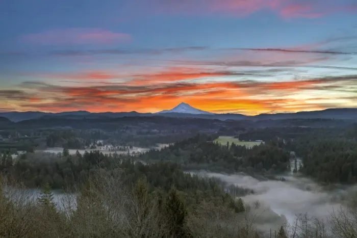 Framed Print : Jonsrud viewpoint sunrise Framed Print : Jonsrud viewpoint sunrise