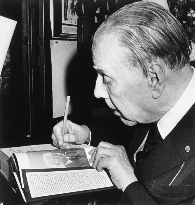 Framed Print : Jorge Luis Borges Autographs Book Framed Print : Jorge Luis Borges Autographs Book