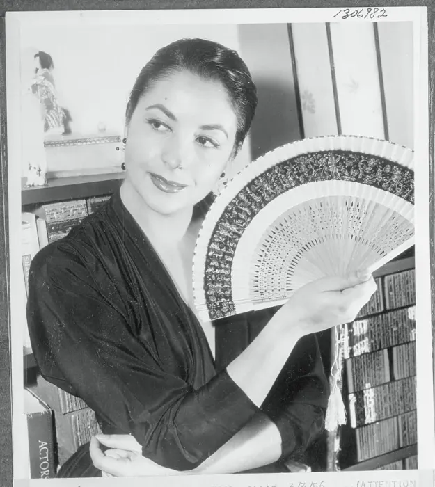 Framed Print : Josanne Mariani Posing With Fan Framed Print : Josanne Mariani Posing With Fan