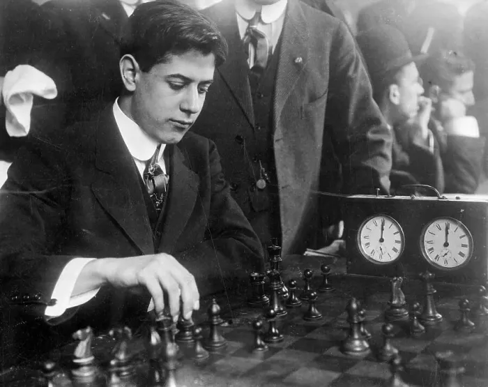 Framed Print : Jose Capablanca y Granperra Studying Chess Board Framed Print : Jose Capablanca y Granperra Studying Chess Board