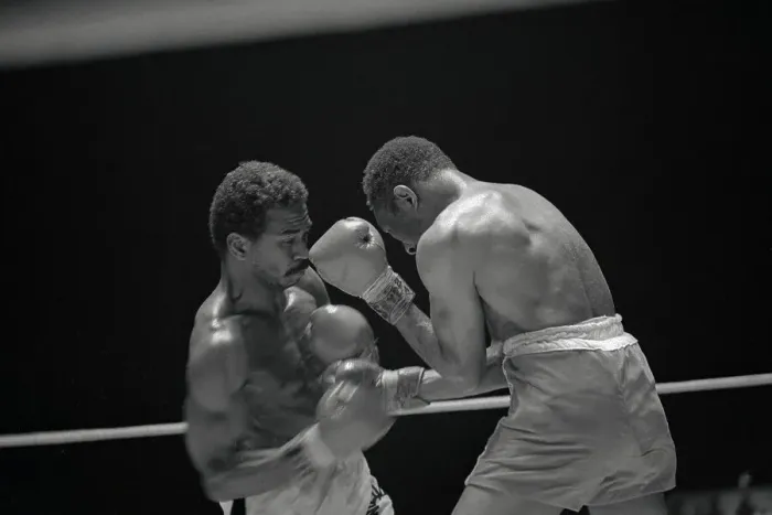 Framed Print : Jose Napoles Punching Curtis Cokes Framed Print : Jose Napoles Punching Curtis Cokes