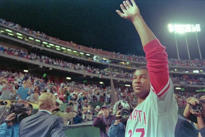 Framed Print : Jose Rijo Waving to Fans Framed Print : Jose Rijo Waving to Fans