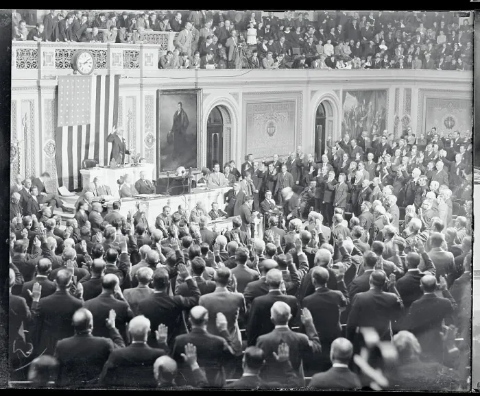 Framed Print : Joseph Byrns Taking the Oath of Office Framed Print : Joseph Byrns Taking the Oath of Office
