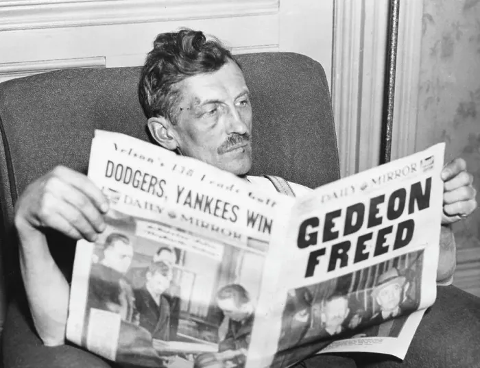 Framed Print : Joseph Gedeon Reads The Newspaper