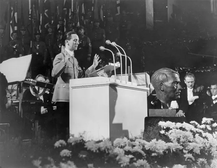 Framed Print : Joseph Goebbels Making a Speech Framed Print : Joseph Goebbels Making a Speech