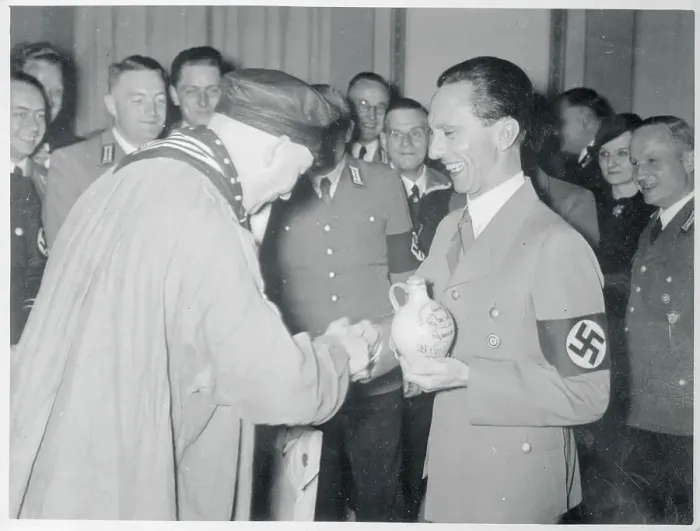 Framed Print : Joseph Goebbels Shaking Hands with a Professor Framed Print : Joseph Goebbels Shaking Hands with a Professor