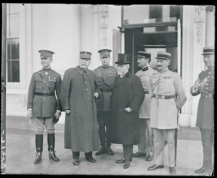 Framed Print : Joseph Joffre Leaving the White House Framed Print : Joseph Joffre Leaving the White House