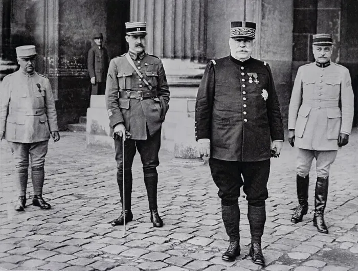 Framed Print : Joseph Joffre with Staff Aides Framed Print : Joseph Joffre with Staff Aides