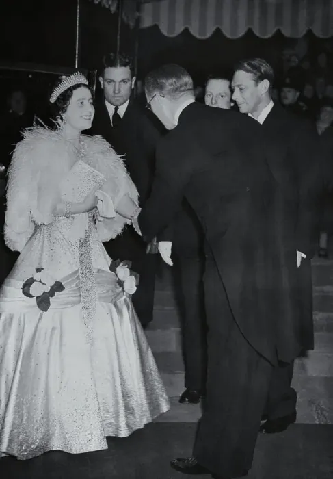 Framed Print : Joseph Kennedy Greeting Queen Elizabeth Framed Print : Joseph Kennedy Greeting Queen Elizabeth