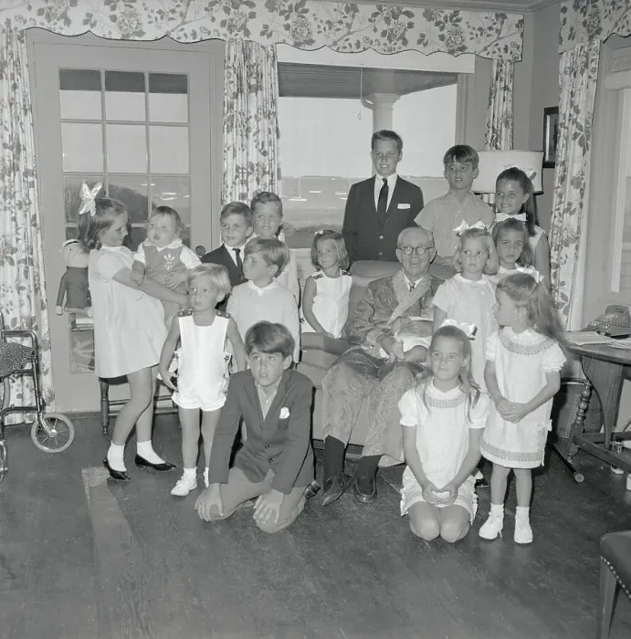 Framed Print : Joseph Kennedy Sr. With Grandchildren Framed Print : Joseph Kennedy Sr. With Grandchildren