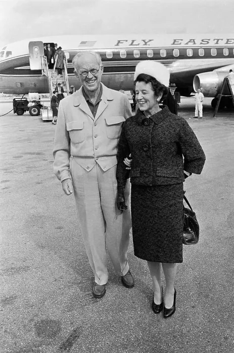 Framed Print : Joseph Kennedy Walking with His Wife Rose Framed Print : Joseph Kennedy Walking with His Wife Rose