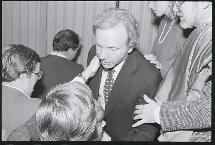Framed Print : Joseph Lieberman Being Embraced by Supporters Framed Print : Joseph Lieberman Being Embraced by Supporters