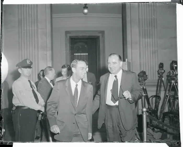 Framed Print : Joseph McCarthy Conversing with Roy Cohn Framed Print : Joseph McCarthy Conversing with Roy Cohn