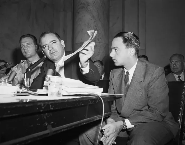 Framed Print : Joseph McCarthy and David Schine Shown at Hearing Framed Print : Joseph McCarthy and David Schine Shown at Hearing