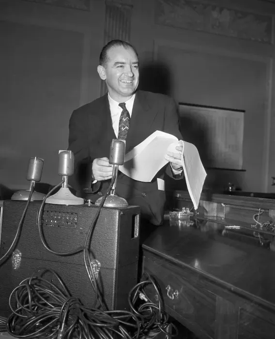 Framed Print : Joseph McCarthy Recording Testimony Framed Print : Joseph McCarthy Recording Testimony