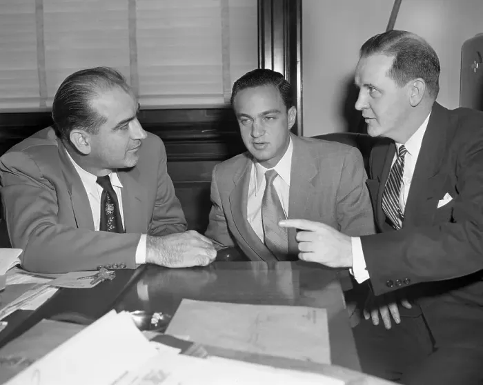 Framed Print : Joseph McCarthy, Roy Cohn, and Francis Flanagan