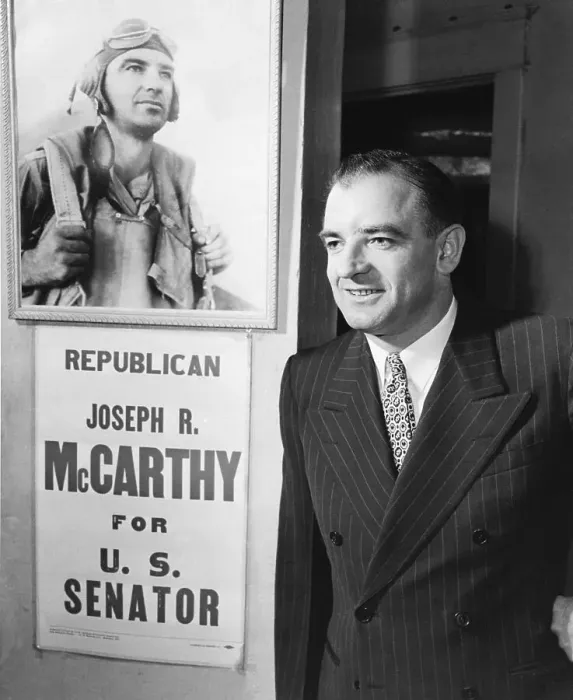 Framed Print : Joseph McCarthy Smiling