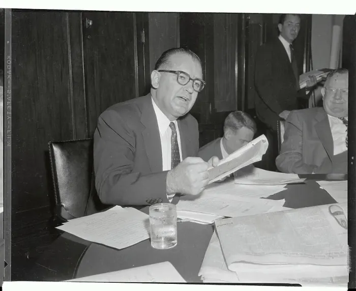 Framed Print : Joseph McCarthy Speaking at Foreign Relations Hearing Framed Print : Joseph McCarthy Speaking at Foreign Relations Hearing