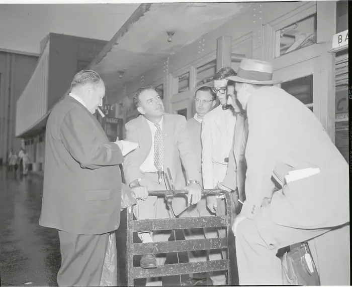 Framed Print : Joseph McCarthy Speaking with Reporters Framed Print : Joseph McCarthy Speaking with Reporters