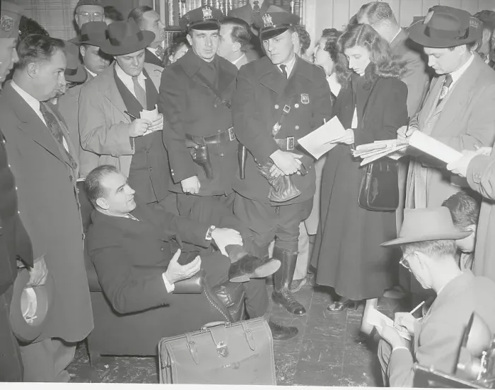 Framed Print : Joseph McCarthy Speaking with Reporters Framed Print : Joseph McCarthy Speaking with Reporters
