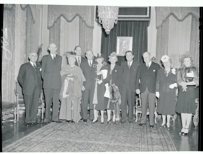 Framed Print : Joseph P. Kennedy and Others at Archbishop Spellman's Office Framed Print : Joseph P. Kennedy and Others at Archbishop Spellman's Office