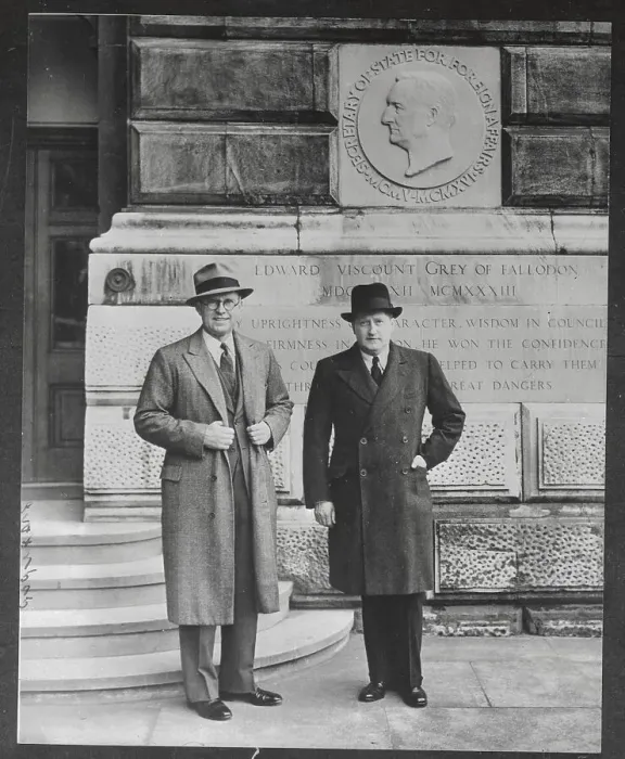 Framed Print : Joseph P. Kennedy with Herschel V. Johnson