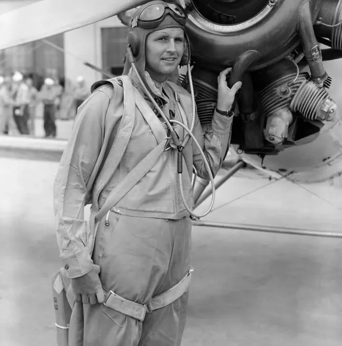 Framed Print : Joseph P. Kennedy Jr. in Aviation Uniform Near Airplane Framed Print : Joseph P. Kennedy Jr. in Aviation Uniform Near Airplane